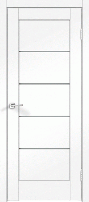 Фото -   Межкомнатная дверь "Premier 1", по, ясень белый   | фото в интерьере