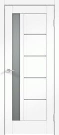 Фото -   Межкомнатная дверь "Premier 3", по, ясень белый   | фото в интерьере