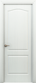 Фото -   Межкомнатная дверь "ПАЛИТРА 11-4", пг, белый   | фото в интерьере
