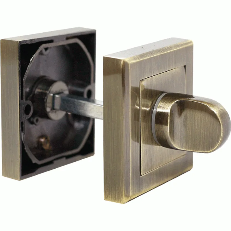 Фиксатор сантехнический квадратный Rucetti, RAP WC-S AB, античная бронза