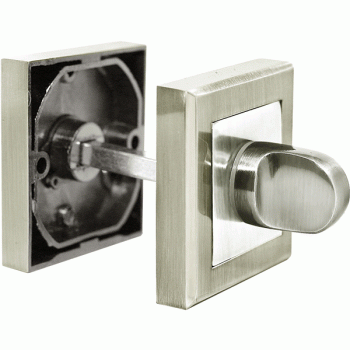 Фиксатор сантехнический квадратный Rucetti, RAP WC-S SN/CP, белый никель/полированный хром