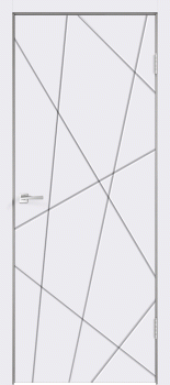 Межкомнатная дверь "SCANDI S", пг, белая