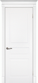 Фото -   Межкомнатная дверь "СМАЛЬТА 01", пг, белый   | фото в интерьере
