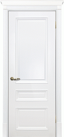 Фото -   Межкомнатная дверь "СМАЛЬТА 06", пг, белый   | фото в интерьере