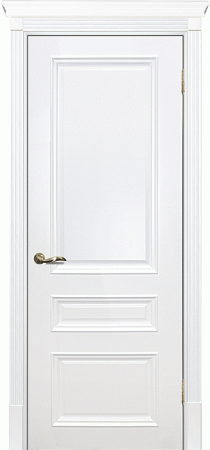 Фото -   Межкомнатная дверь "СМАЛЬТА 06", пг, белый   | фото в интерьере