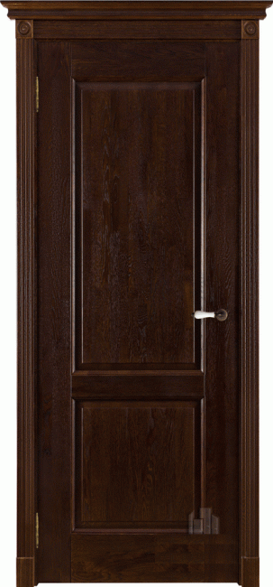 Фото -   Межкомнатная дверь "Селена", пг, античный орех   | фото в интерьере