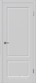 Фото -   Межкомнатная дверь "Шеффилд", пг, светло-серый   | фото в интерьере
