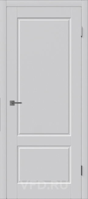 Фото -   Межкомнатная дверь "Шеффилд", пг, светло-серый   | фото в интерьере