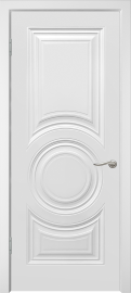 Фото -   Межкомнатная дверь "СИМПЛ-4", пг, белый   | фото в интерьере