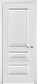 Фото -   Межкомнатная дверь "СИМПЛ-3", пг, белый   | фото в интерьере