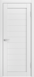 Фото -   Межкомнатная дверь "U-21", пг, белый (винил)   | фото в интерьере