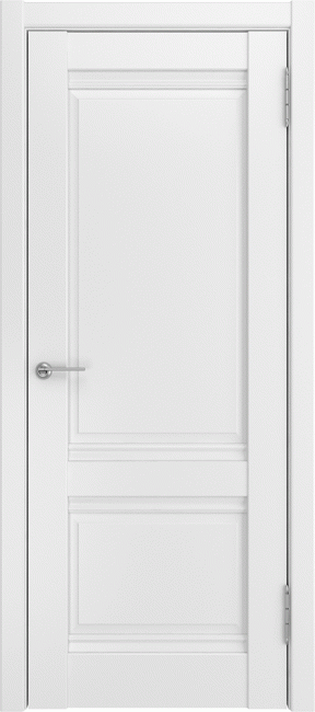 Фото -   Межкомнатная дверь "U-51", пг, белый (винил)   | фото в интерьере
