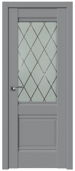 Фото -   Межкомнатная дверь 2U, манхэттен, ромб   | фото в интерьере