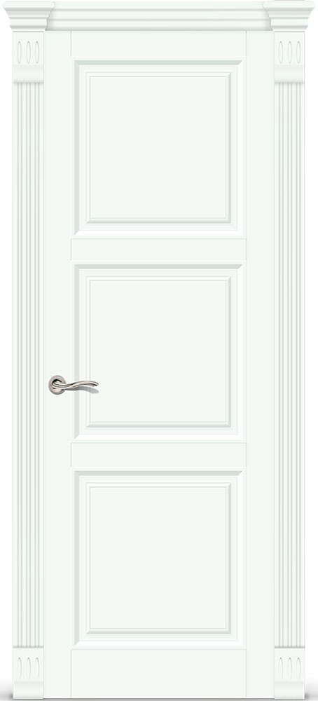 Межкомнатная дверь "Венеция 3", пг, белая эмаль
