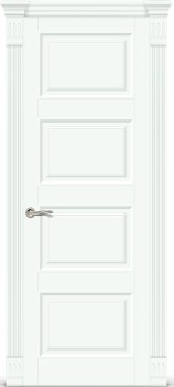 Межкомнатная дверь "Венеция 4", пг, белая эмаль