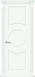Фото -   Межкомнатная дверь "Венеция 6", пг, белая эмаль   | фото в интерьере
