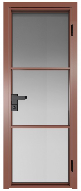 Фото -   Межкомнатная дверь AG-13, бронза, стекло закаленное 6 мм   | фото в интерьере