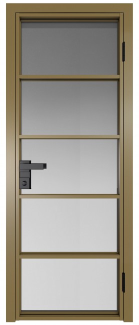 Фото -   Межкомнатная дверь AG-14, золото, стекло закаленное 6 мм   | фото в интерьере