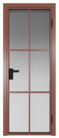 Фото -   Межкомнатная дверь AG-3, бронза, стекло закаленное 6 мм   | фото в интерьере