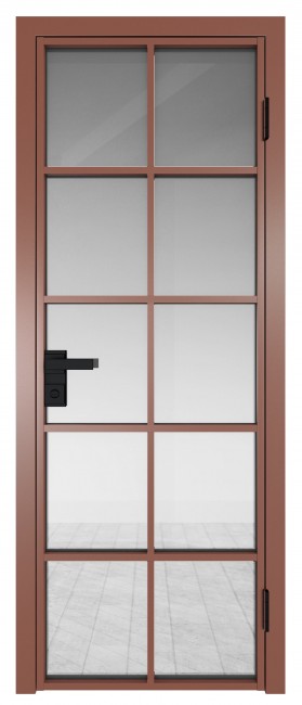 Фото -   Межкомнатная дверь AG-4, бронза, стекло закаленное 6 мм   | фото в интерьере