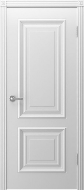 Фото -   Межкомнатная дверь "Акцент", пг, белый   | фото в интерьере