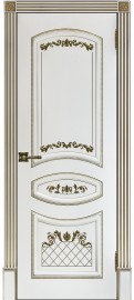 Фото -   Межкомнатная дверь "Алина 2", пг, белая   | фото в интерьере
