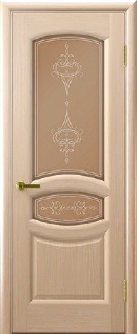 Фото -   Межкомнатная дверь "Анастасия", по, беленый дуб   | фото в интерьере