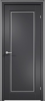 Межкомнатная дверь "Анцио Z-01", пг, RAL 9004 (черная), Патина