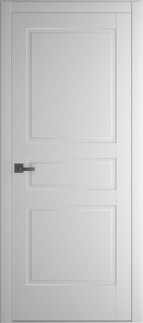 Фото -   Межкомнатная дверь "Ампир", пг, белый   | фото в интерьере