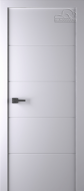 Фото -   Межкомнатная дверь "Арвика", пг, белая   | фото в интерьере