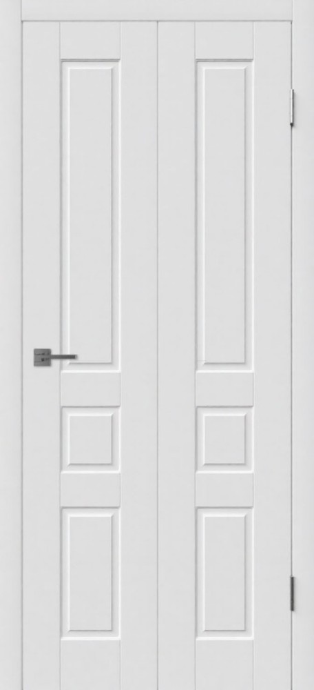 Складная дверь "Честер", пг, белый