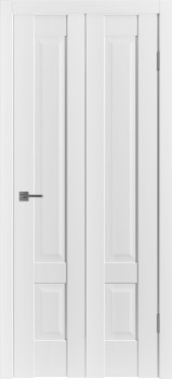 Складная дверь "ER 2", пг, Эмалекс белый (Ice)