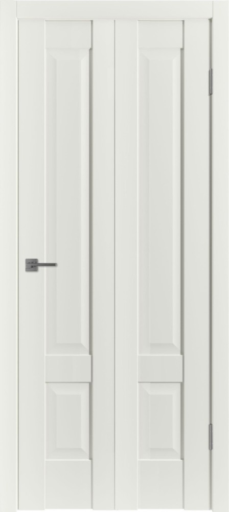 Складная дверь "ER 2", пг, Эмалекс молочный (Midwhite)