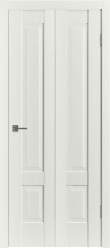 Складная дверь "ER 2", пг, Эмалекс молочный (Midwhite)