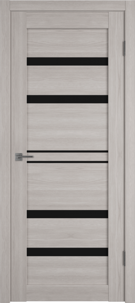 Межкомнатная дверь "Атум ПРО 26", по, Дуб каменный (Stone Oak), черное стекло