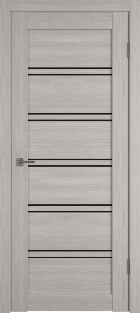 Межкомнатная дверь "Атум ПРО 28", по, Дуб каменный (Stone Oak), черное стекло