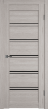 Межкомнатная дверь "Атум ПРО 28", по, Дуб каменный (Stone Oak), черное стекло