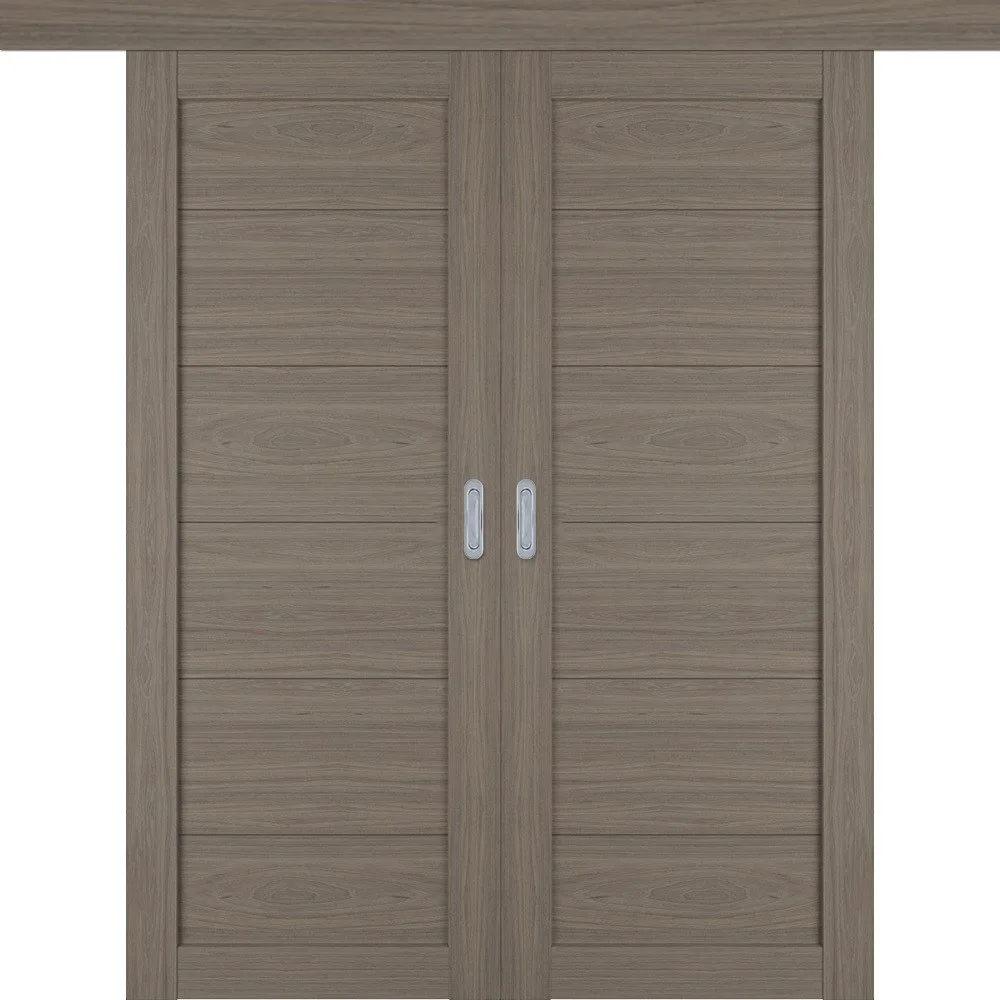 Раздвижная двустворчатая дверь "Атум PRO Х32", пг, Brun Oak