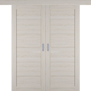 Раздвижная двустворчатая дверь "Атум PRO Х32", пг, Scansom Oak