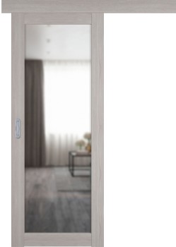 Раздвижная дверь "Атум PRO Х32", зеркало, Stone Oak