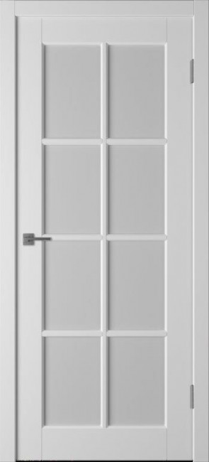 Фото -   Межкомнатная дверь "Аура", по, белый   | фото в интерьере