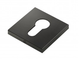 Фото -   Накладка на цилиндр BUSSARE квадратная, B0-40 B.NICKEL, Чёрный никель   | фото в интерьере