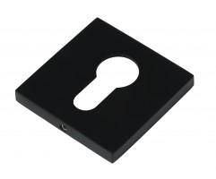 Фото -   Накладка на цилиндр BUSSARE квадратная, B0-40 BLACK, черный   | фото в интерьере