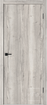 Межкомнатная дверь "Бэйсик" (BASIC), пг, Дуб дакота, ABS черная
