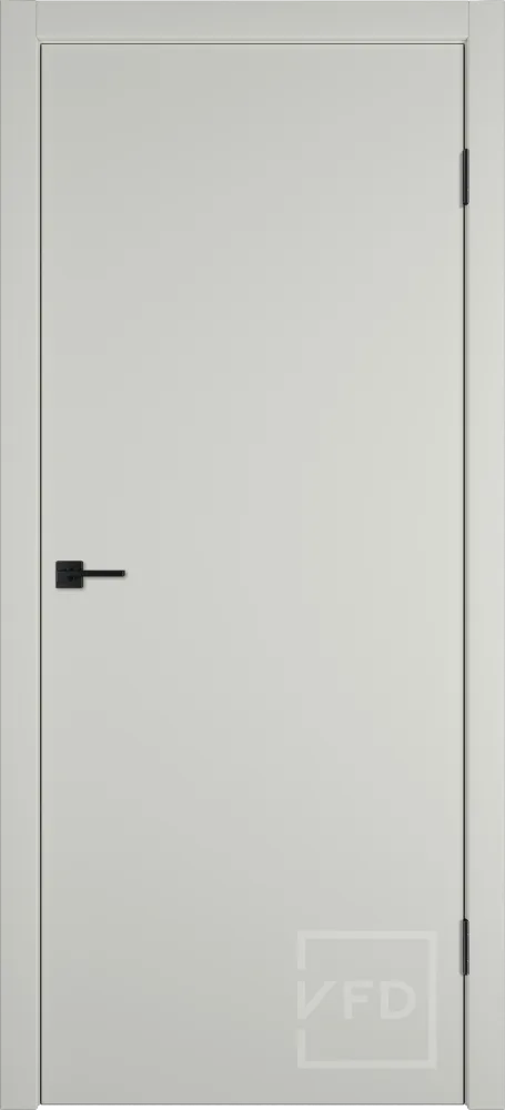 Межкомнатная дверь "Бэйсик" (Basic), пг, Эмалекс молочный (midwhite), кромка ABS (ЗПЗм1)