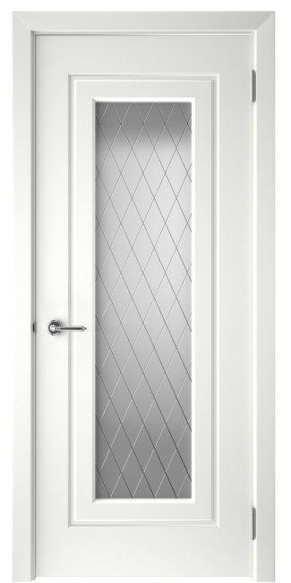 Фото -   Межкомнатная дверь "BLADE-1", по белый   | фото в интерьере