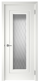 Фото -   Межкомнатная дверь "BLADE-1", по белый   | фото в интерьере
