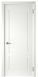 Фото -   Межкомнатная дверь "BLADE-2", пг, белый   | фото в интерьере