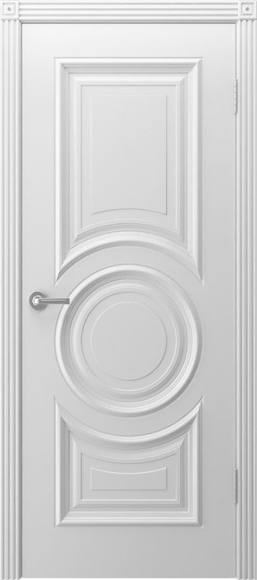 Фото -   Межкомнатная дверь "Богема", пг, белый   | фото в интерьере