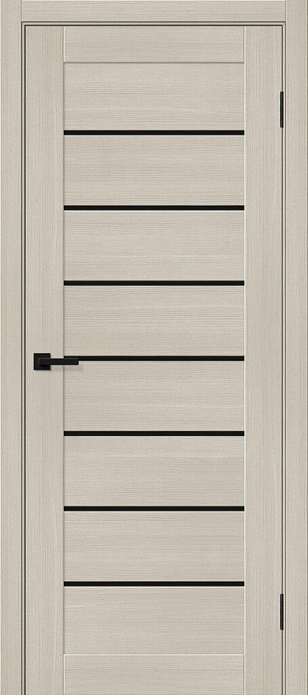 Межкомнатная дверь "Порта-22", по, Black Shine, Cream Melinga